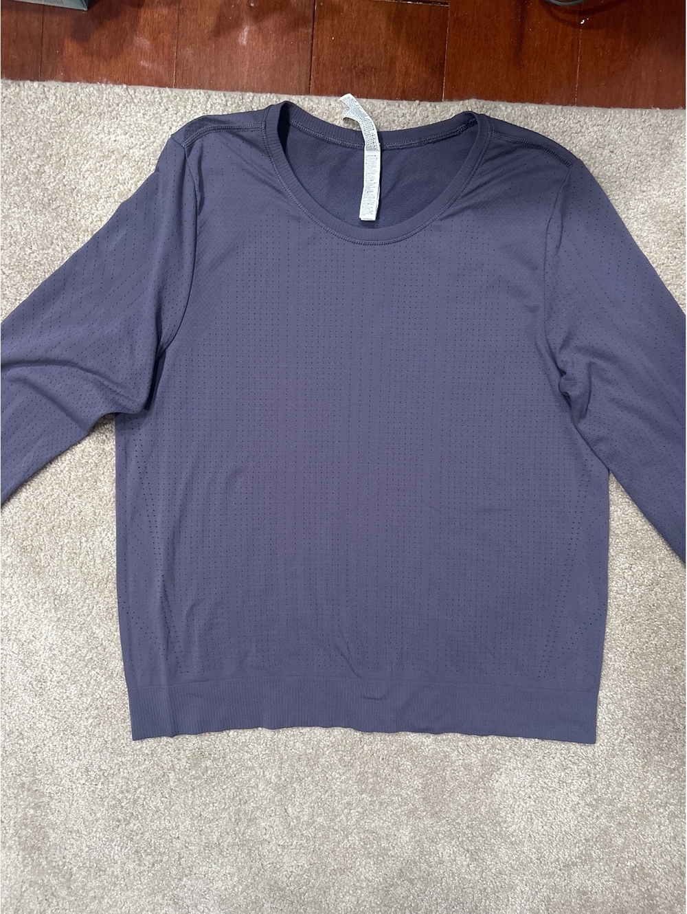 (4)Athleta In Motion Top T-Shirt Size G Purple